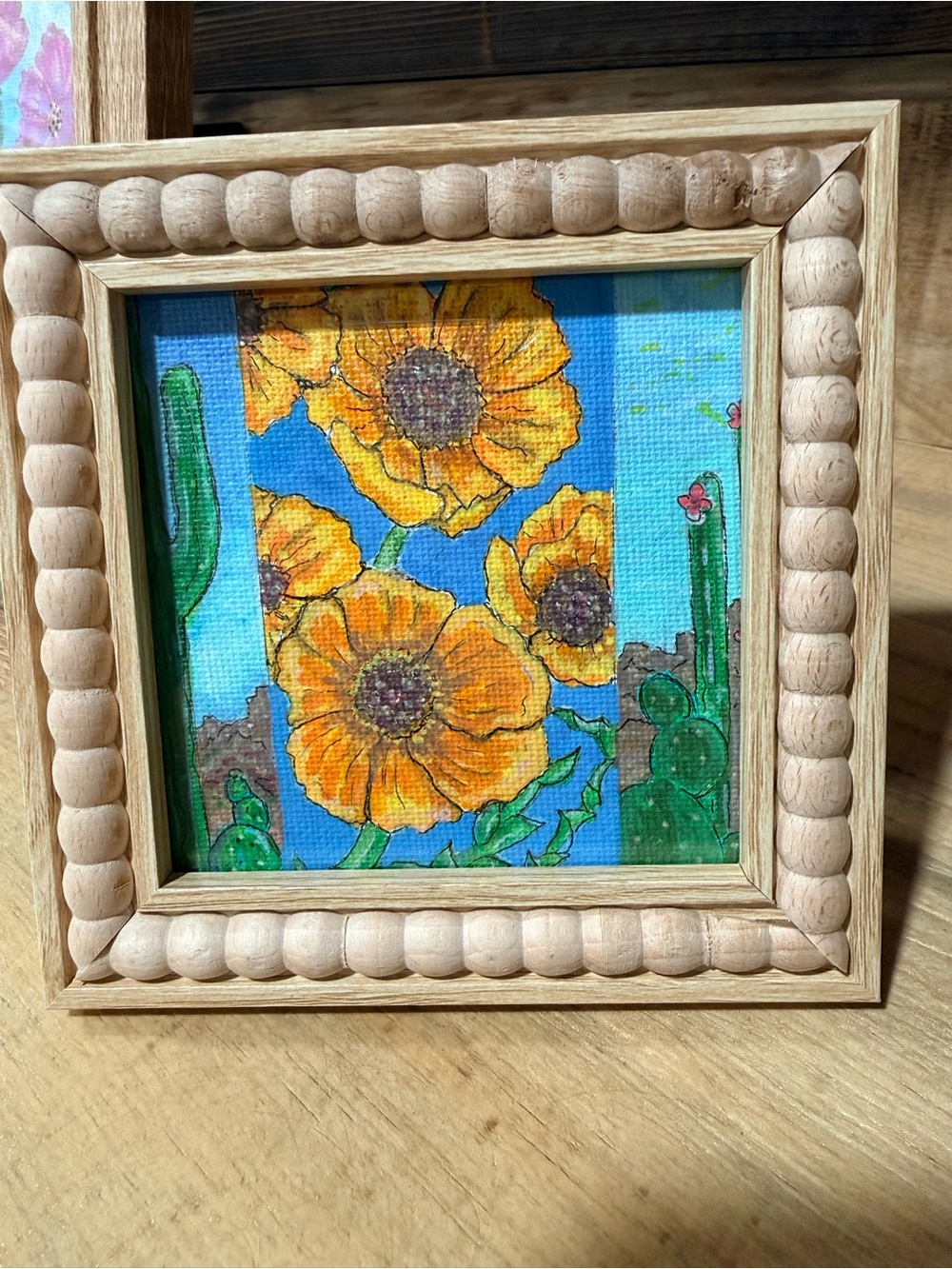 Poppies– mini hand painted
